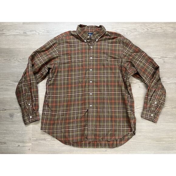 Vintage Ralph Lauren Classic Fit Button Up Plaid Shirt Men’s Size 2XL - Picture 1 of 6